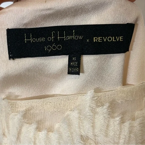 House of Harlow 1960 x REVOLVE Kristian Dress white sequined XS - Picture 6 of 7